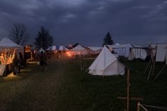 Unser Zelt bei Nacht 